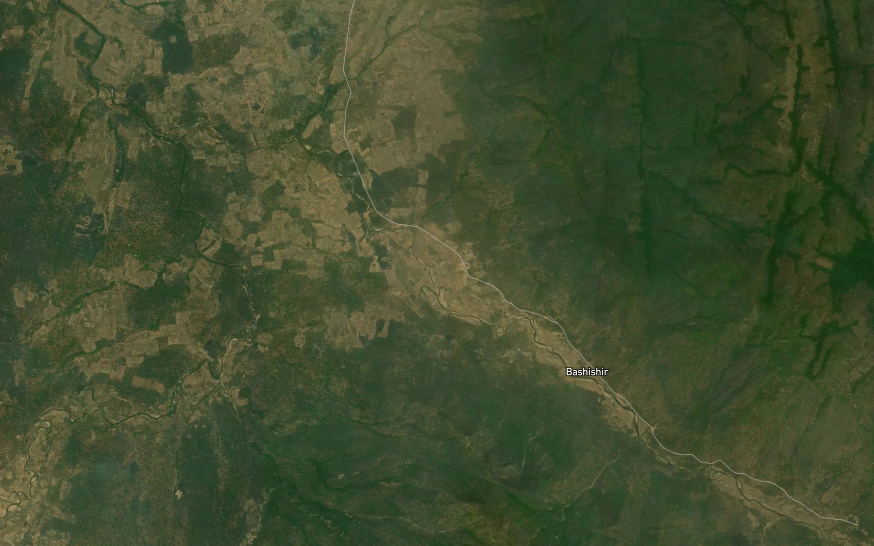 Satellite map of the RiverAkum