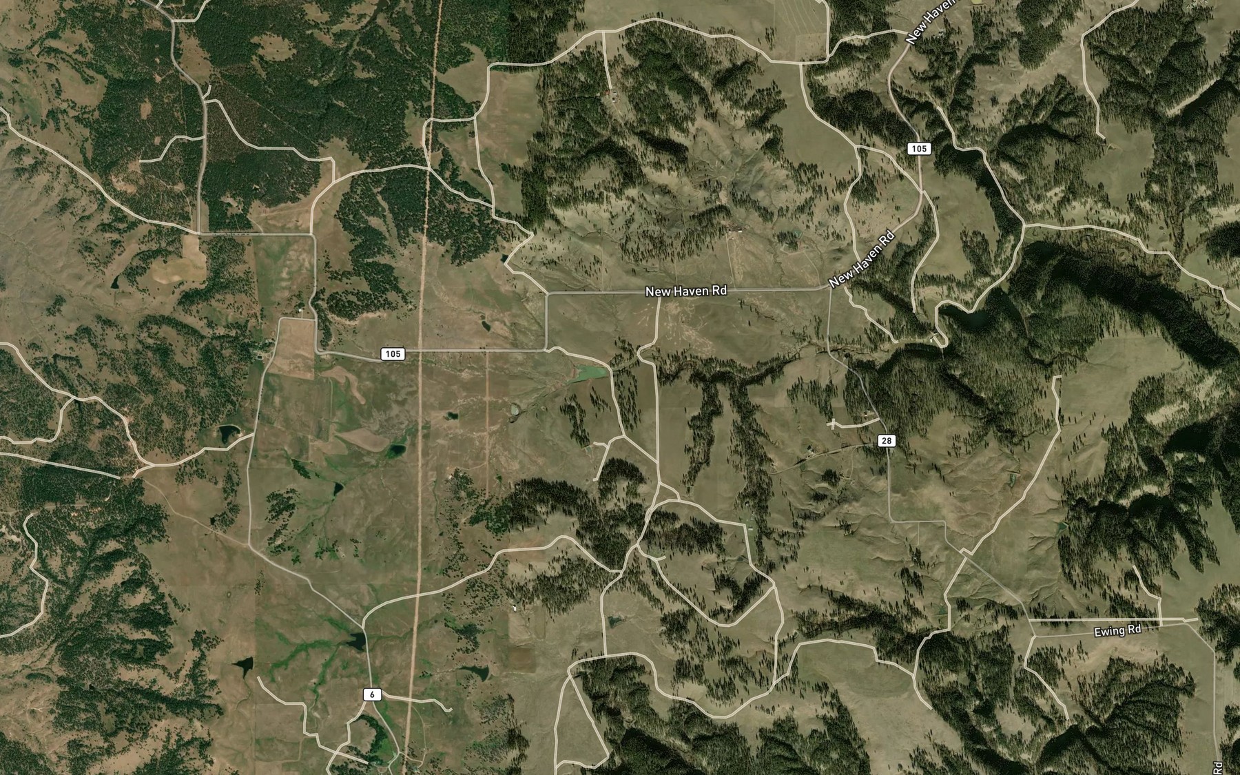 Satellite map of the Julius Hauber Reservoir