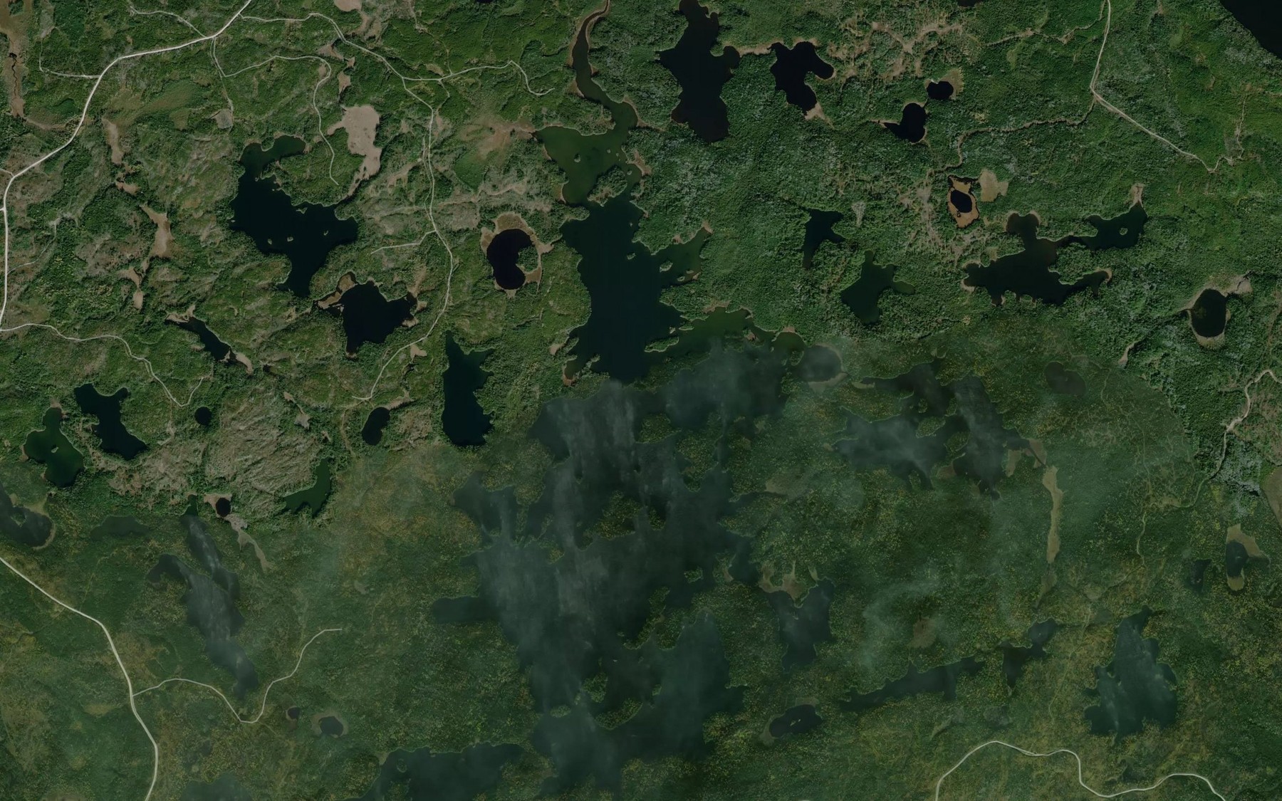 Satellite map of the Miranda Lake