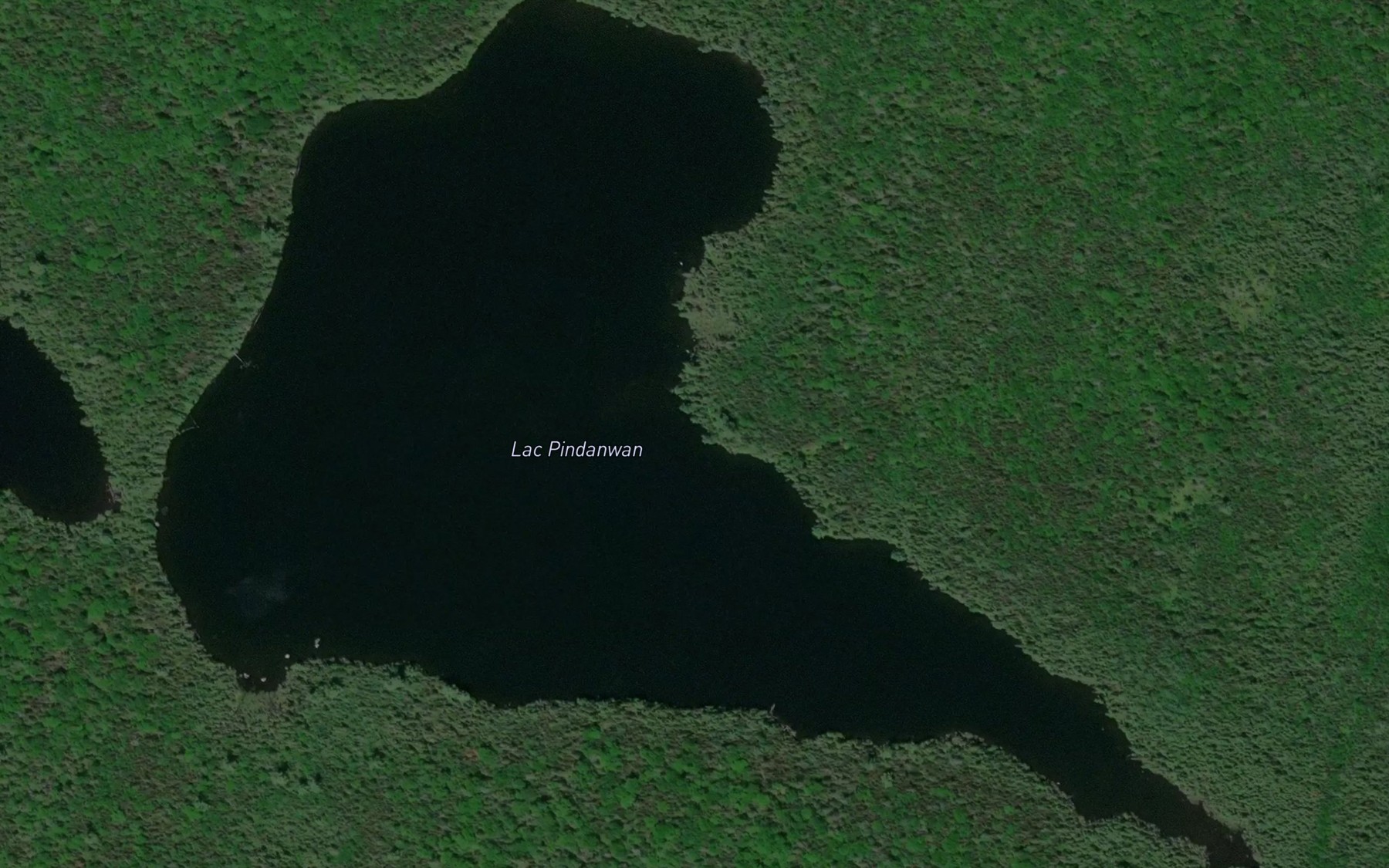Satellite map of the Lac Pindanwan