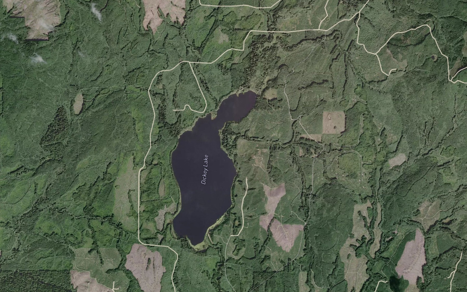 Satellite map of the Sands Creek