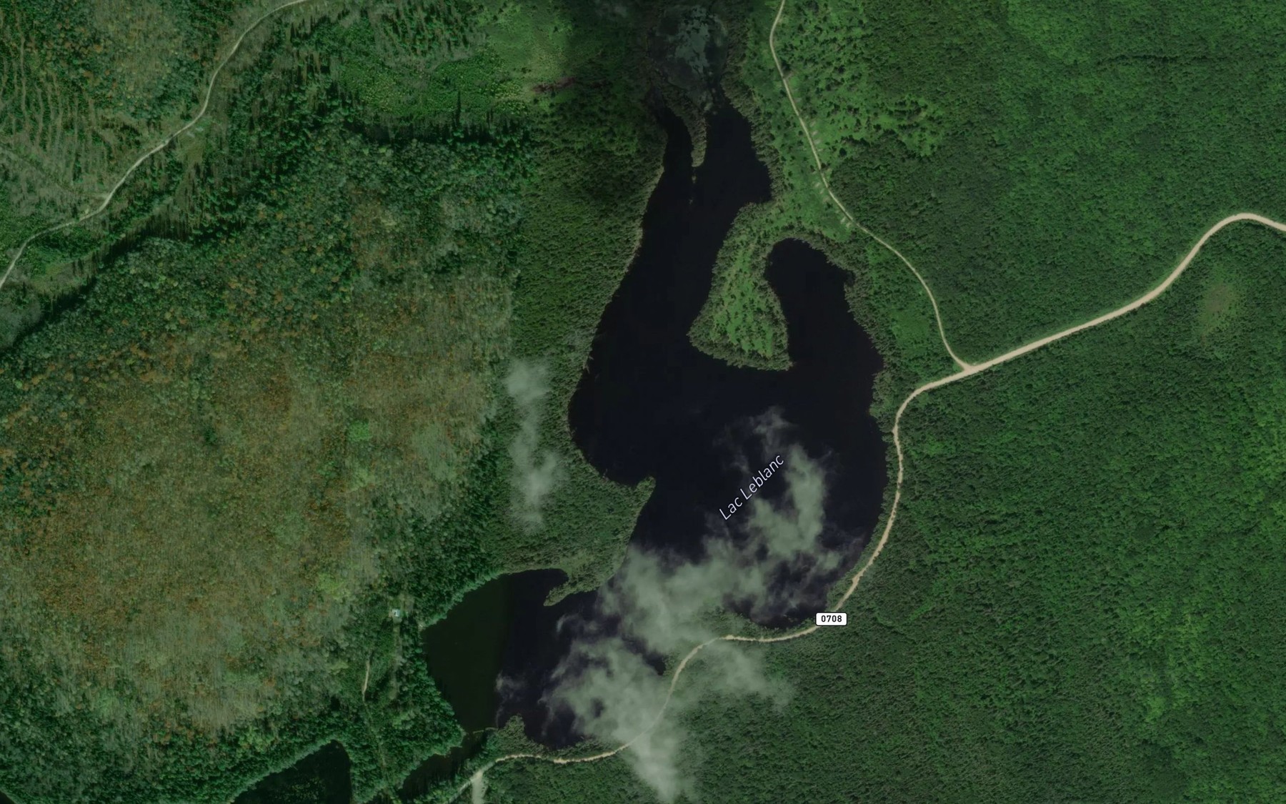 Satellite map of the Lac Leblanc