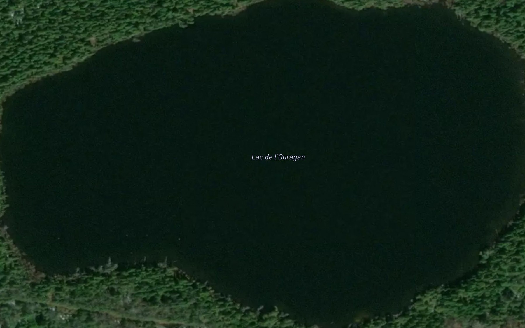 Satellite map of the Lac de l'Ouragan