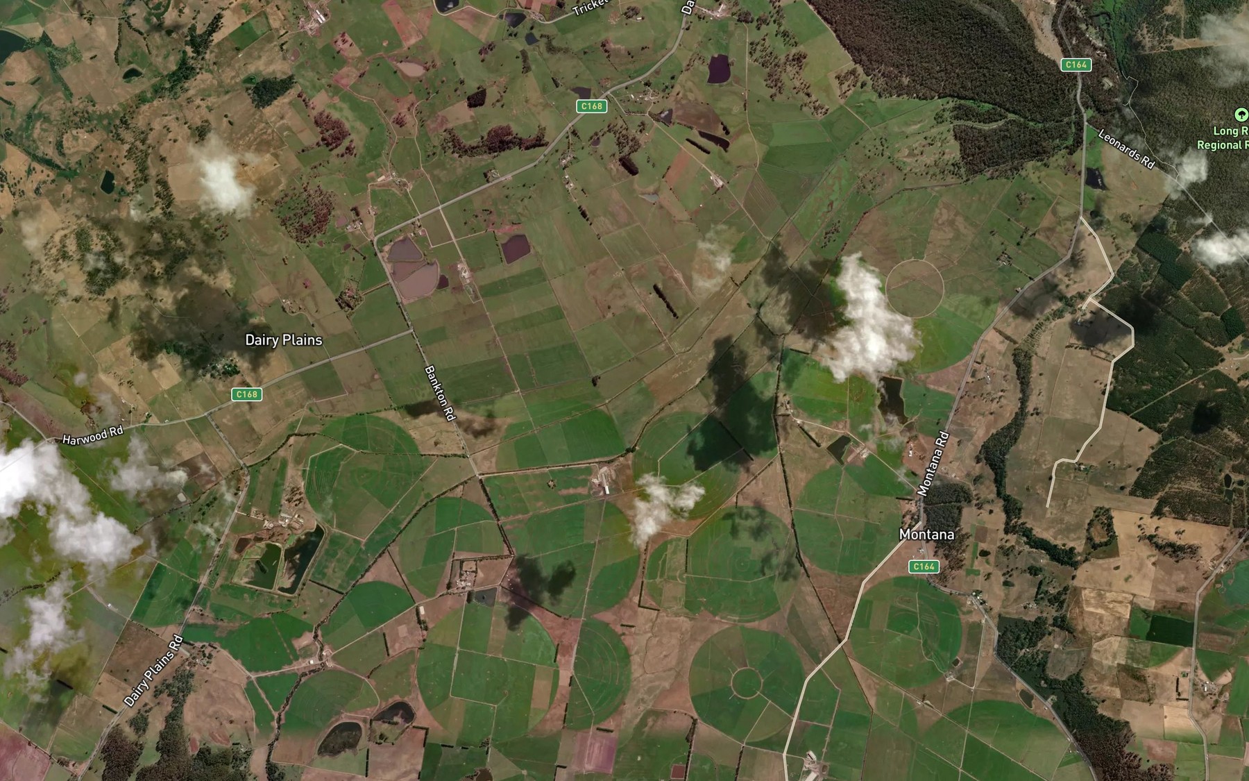 Satellite map of the Dale Brook