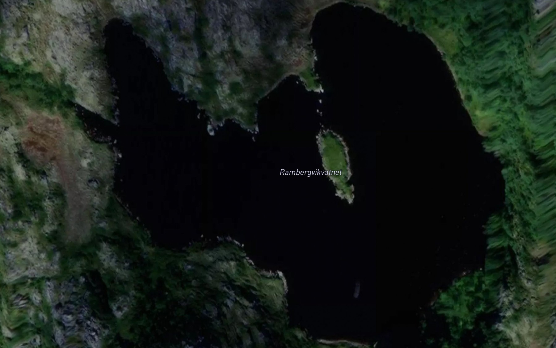 Satellite map of the Rambergvikvatnet