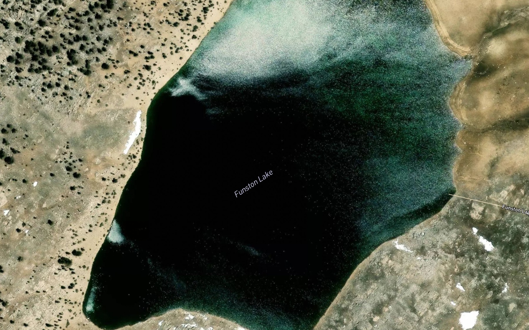 Satellite map of the Funston Lake