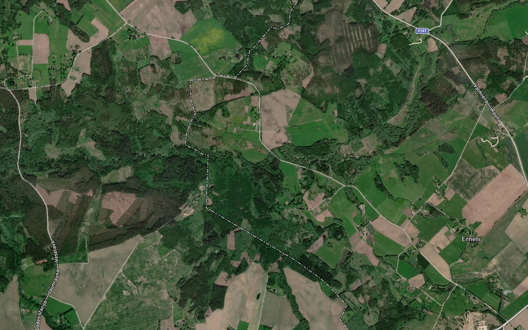 Satellite map of the Arupite