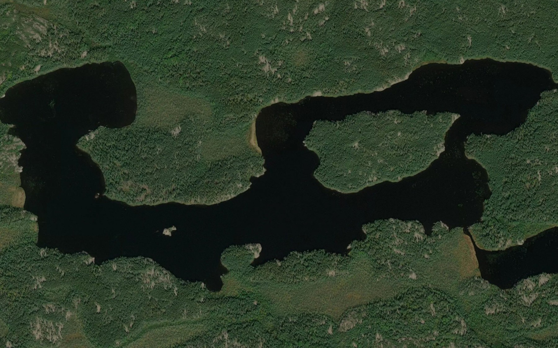 Satellite map of the North Kaokasaseekaki Lake