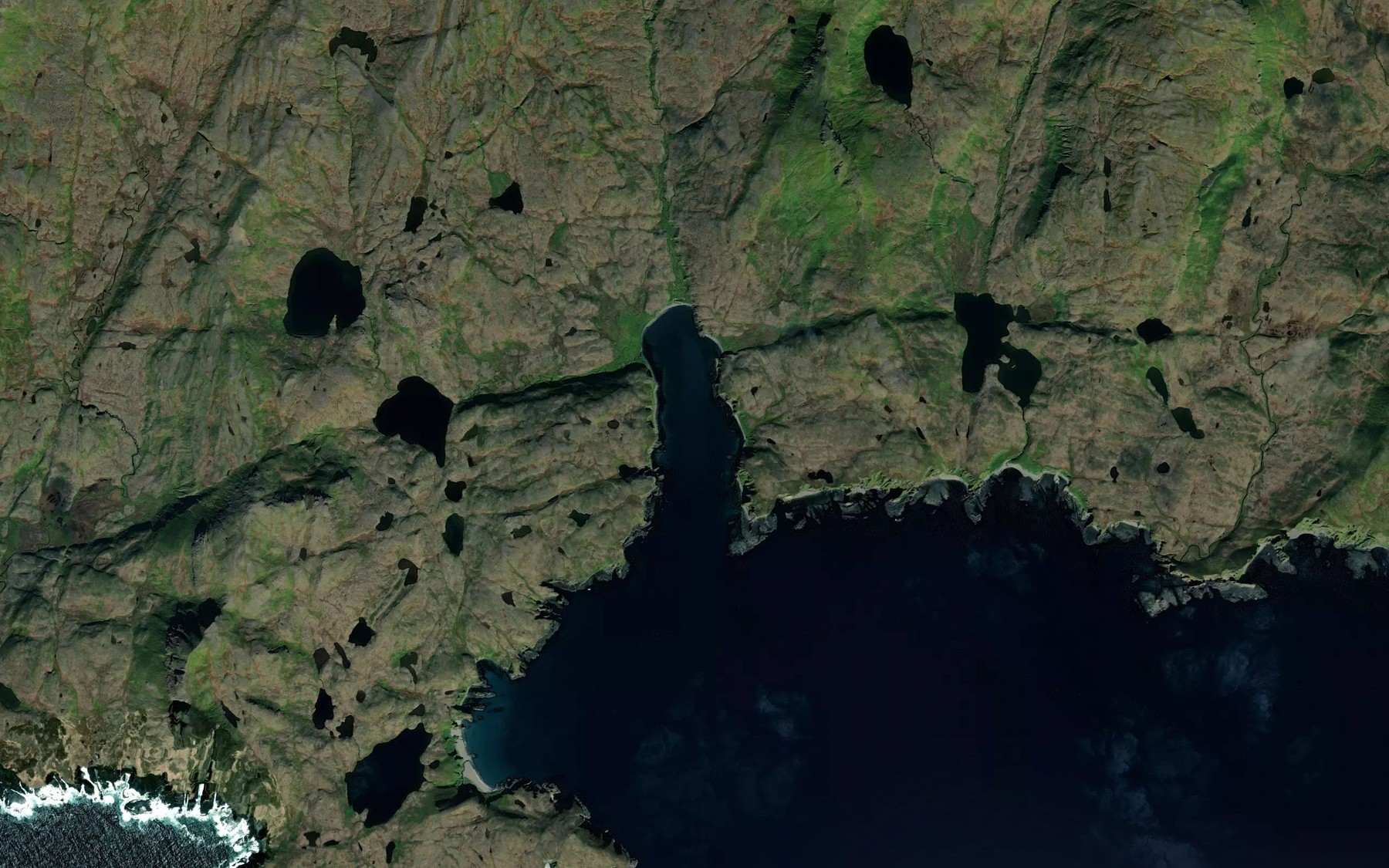 Satellite map of the Qumdaga