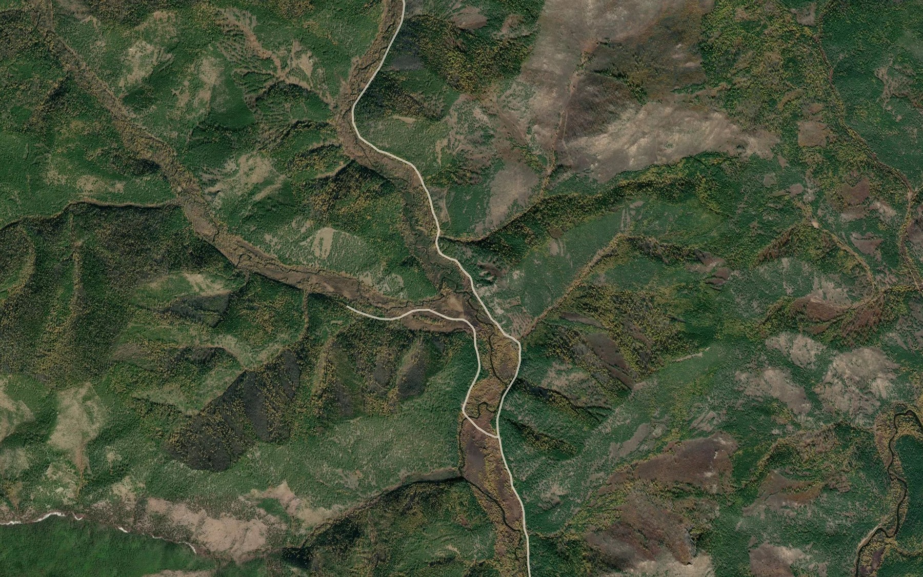 Satellite map of the Nelega