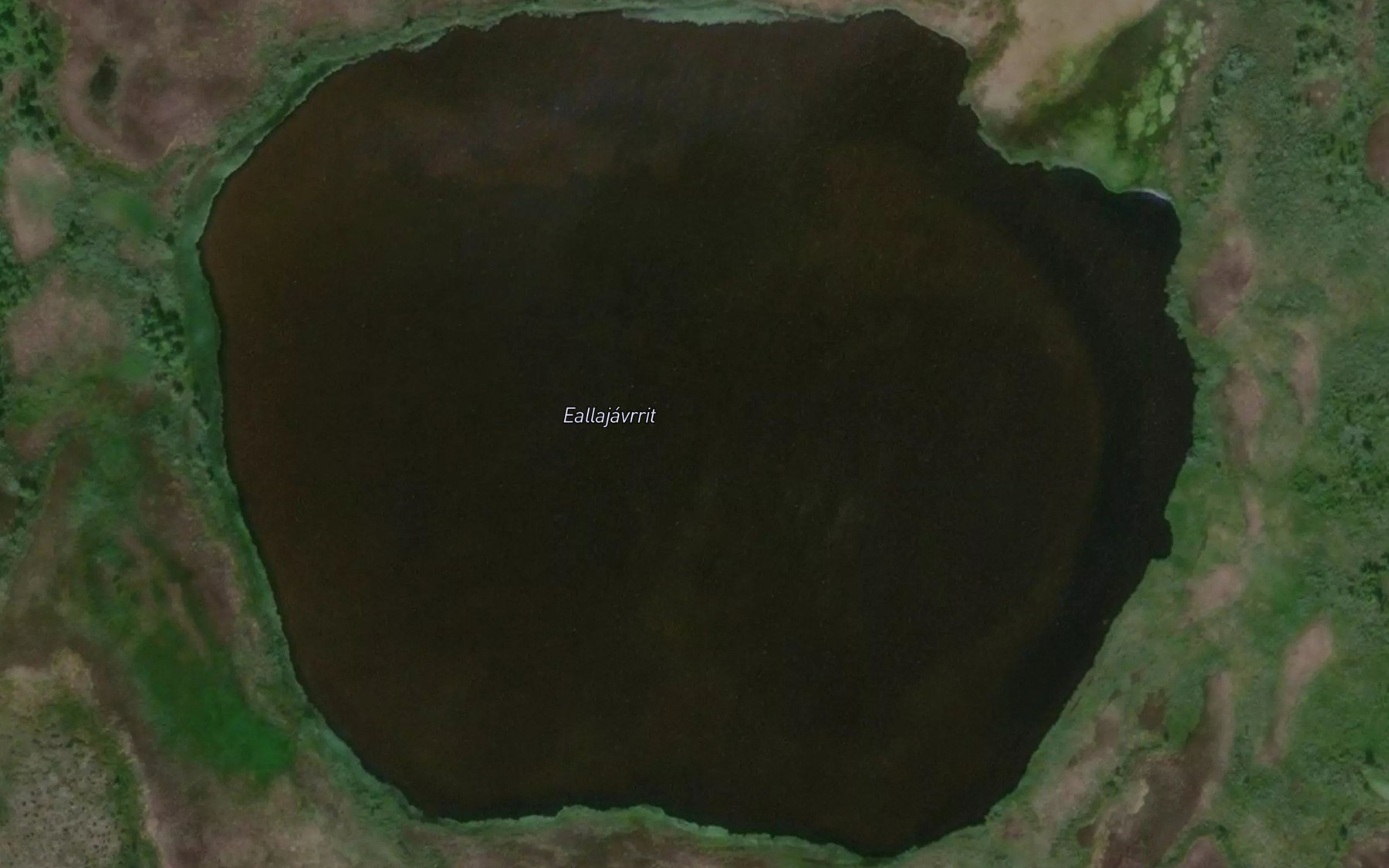Satellite map of the AEllajavrit