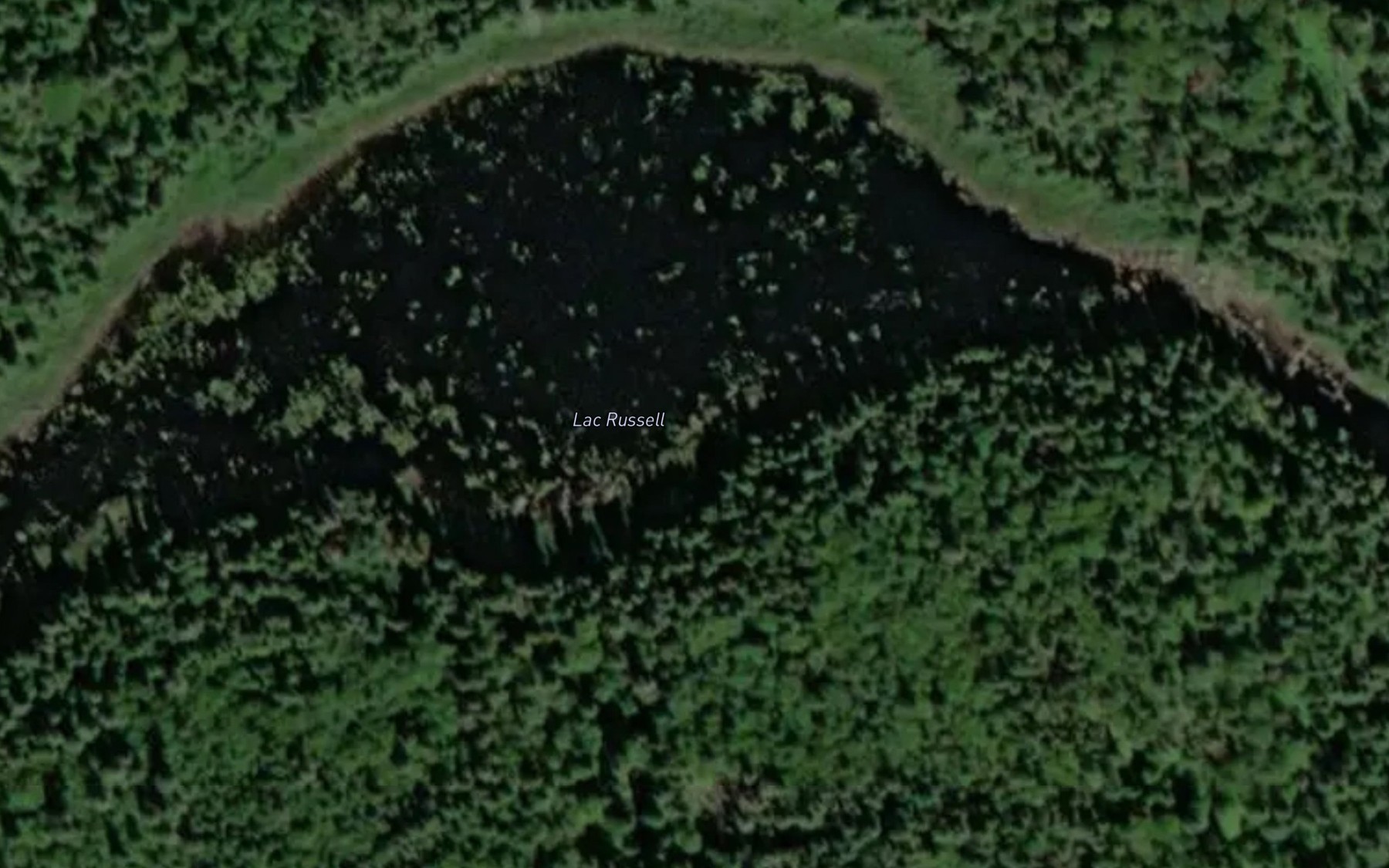 Satellite map of the Lac Russell