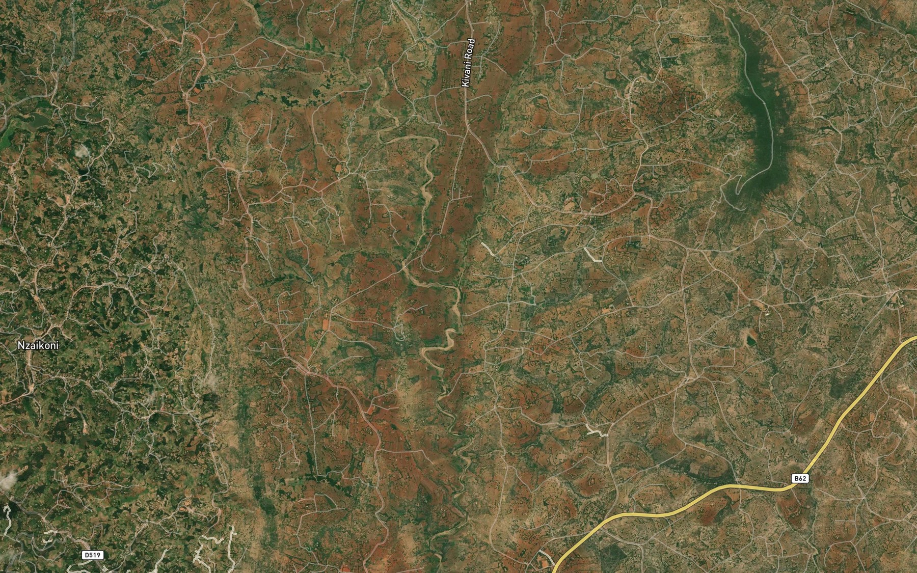 Satellite map of the Wethanga