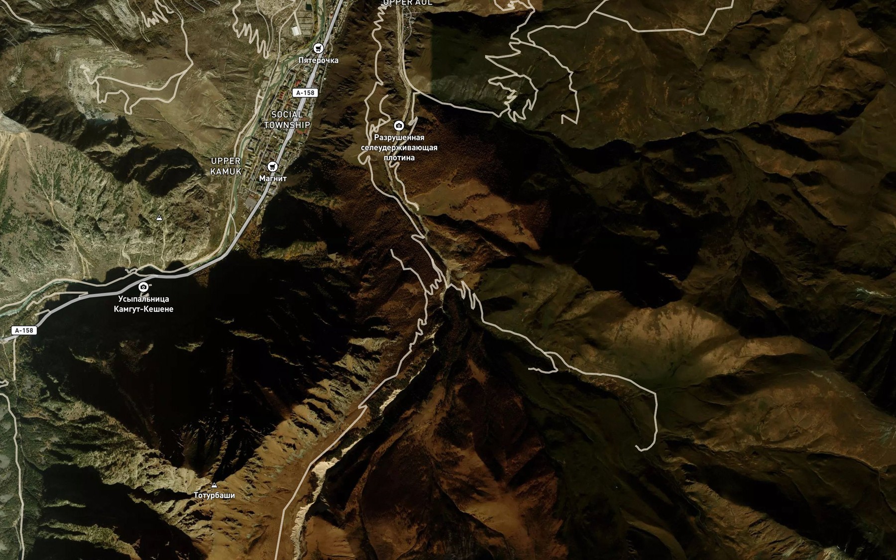 Satellite map of the Ullu-Stavatsu