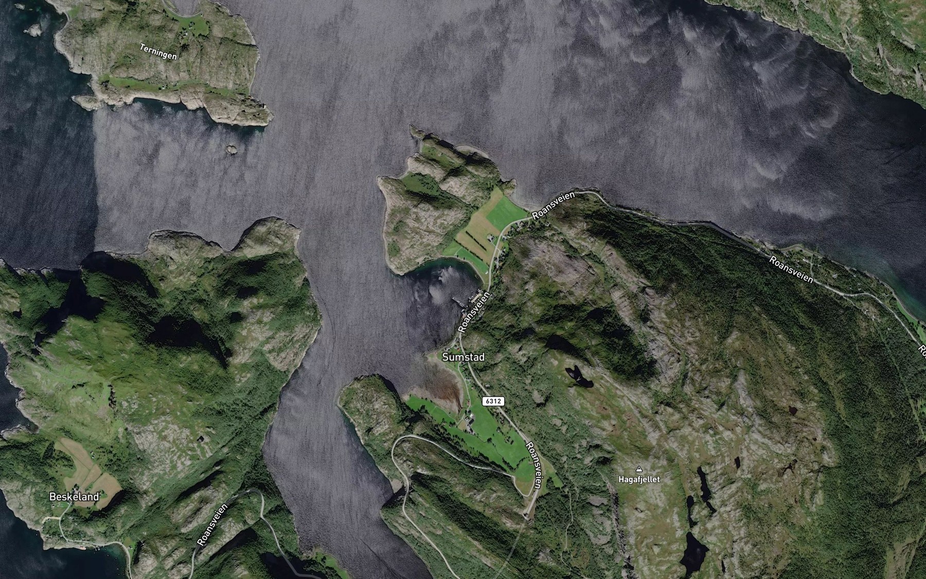 Satellite map of the Sumstadvika