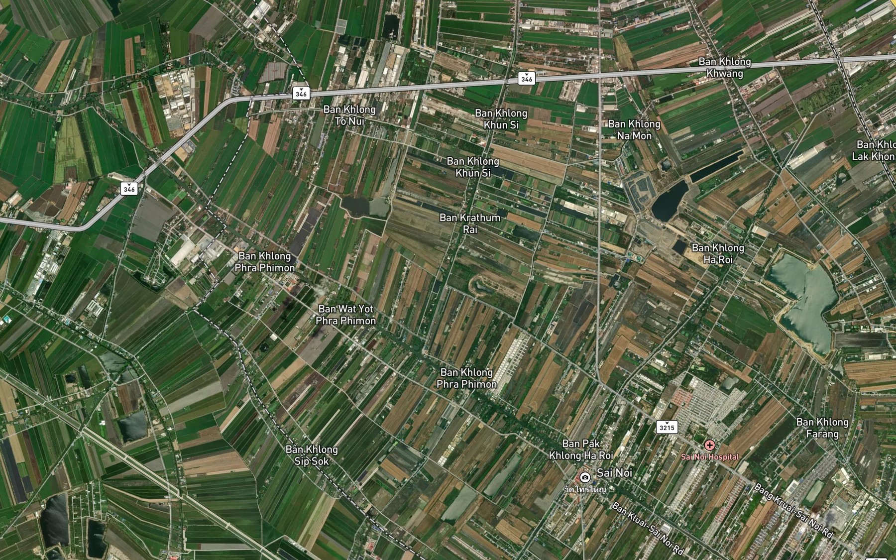 Satellite map of the Khlong Na Mon