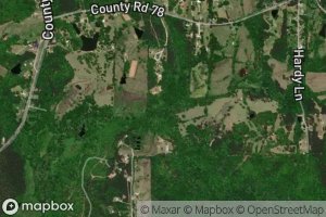 Satellite map of the Shelton Creek