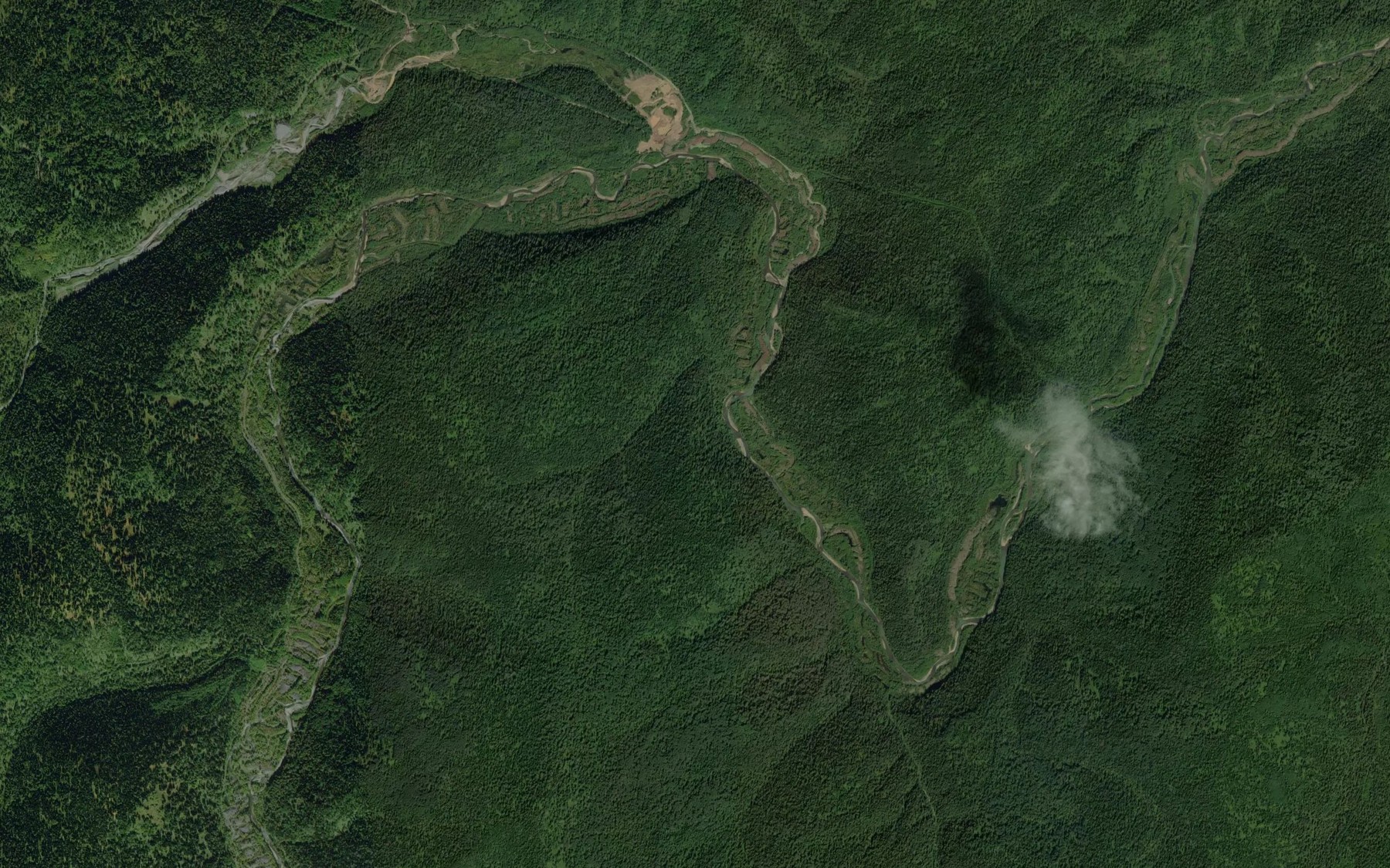 Satellite map of the Bol'shoy Kundat