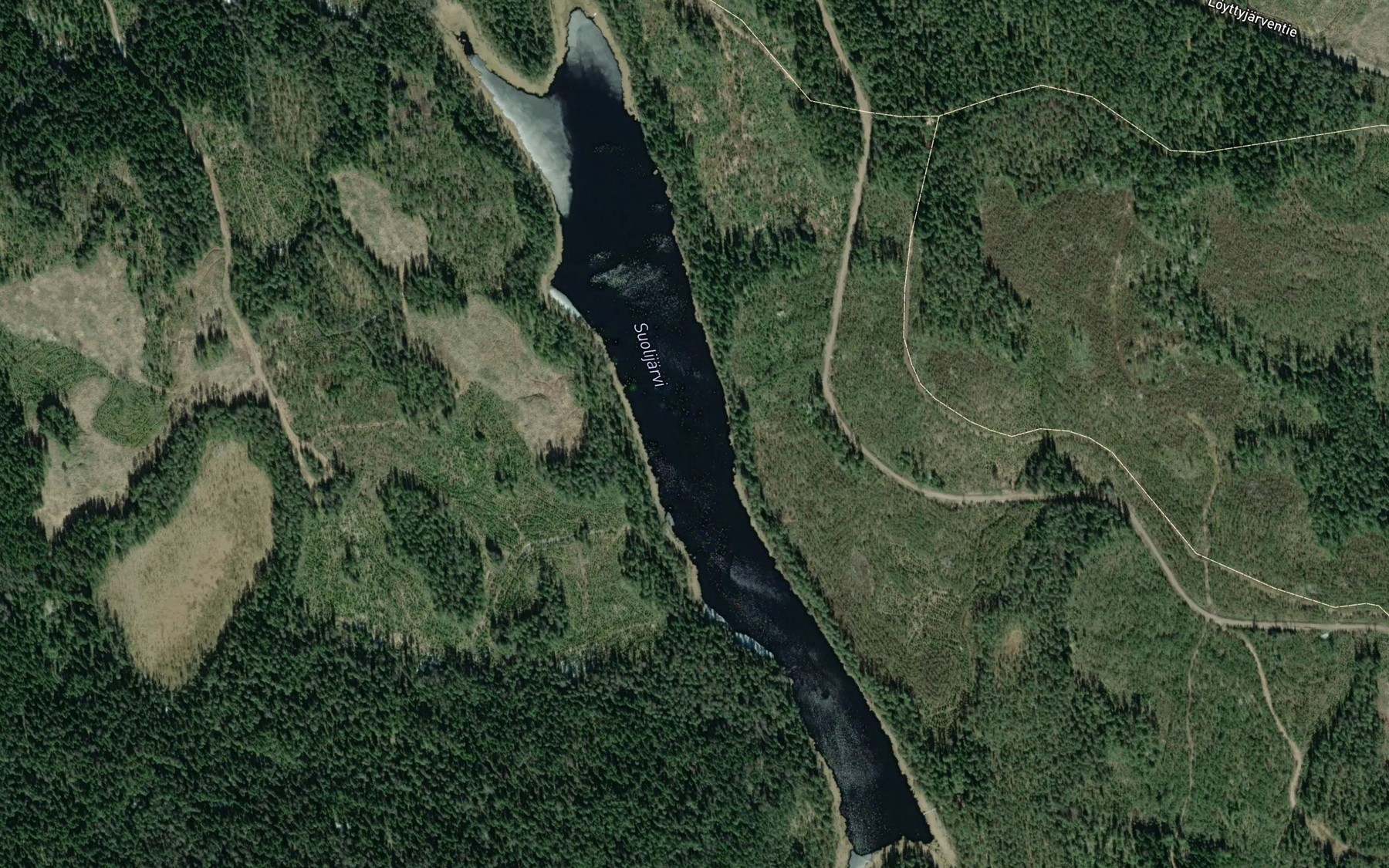 Satellite map of the Suolijarvi
