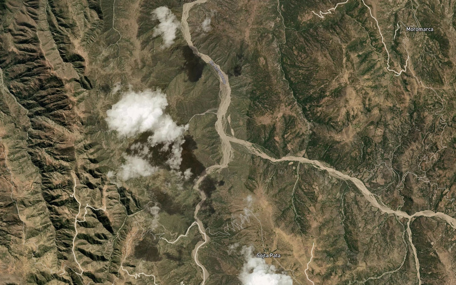 Satellite map of the Rio Achiya