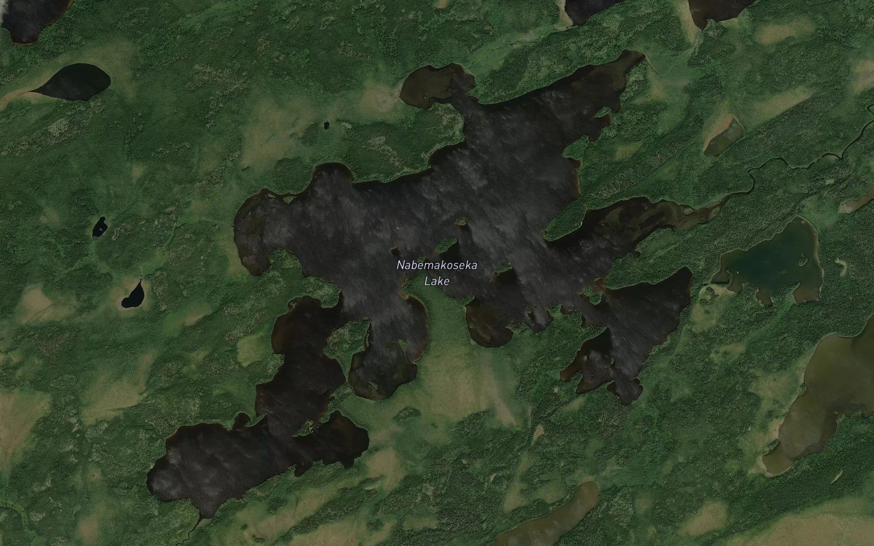 Satellite map of the Nabemakoseka Lake