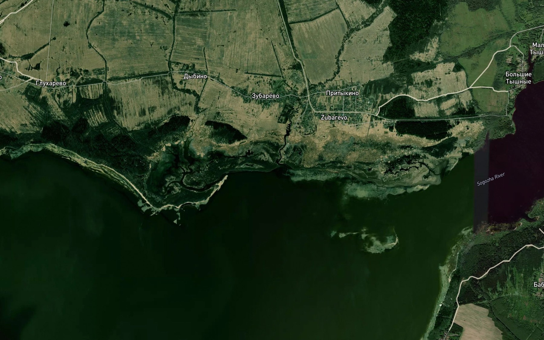 Satellite map of the Shashka