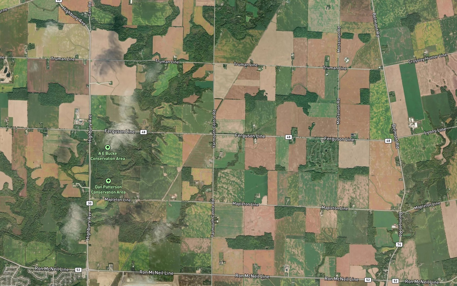 Satellite map of the Salt Creek