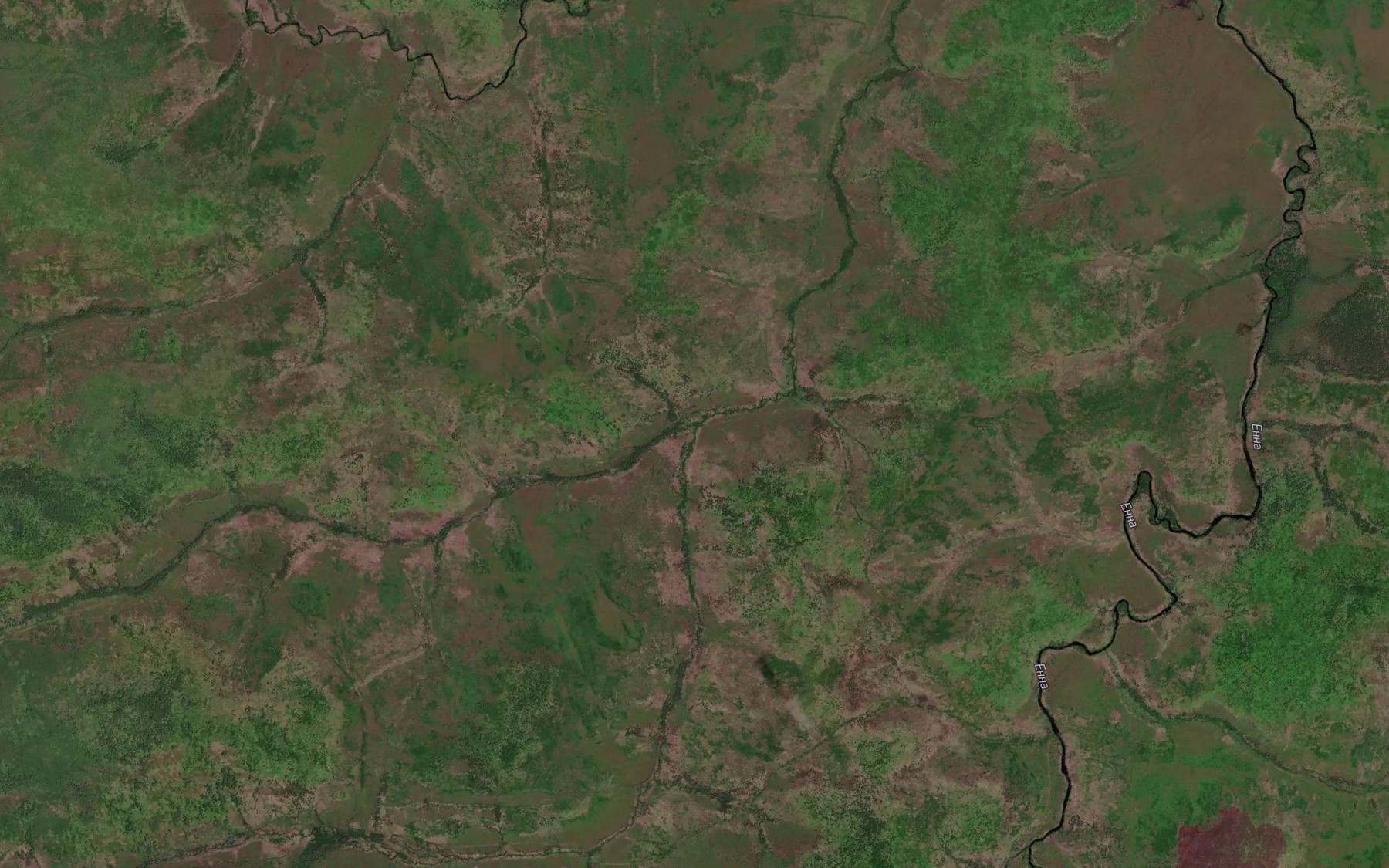 Satellite map of the Krivaya Yenda