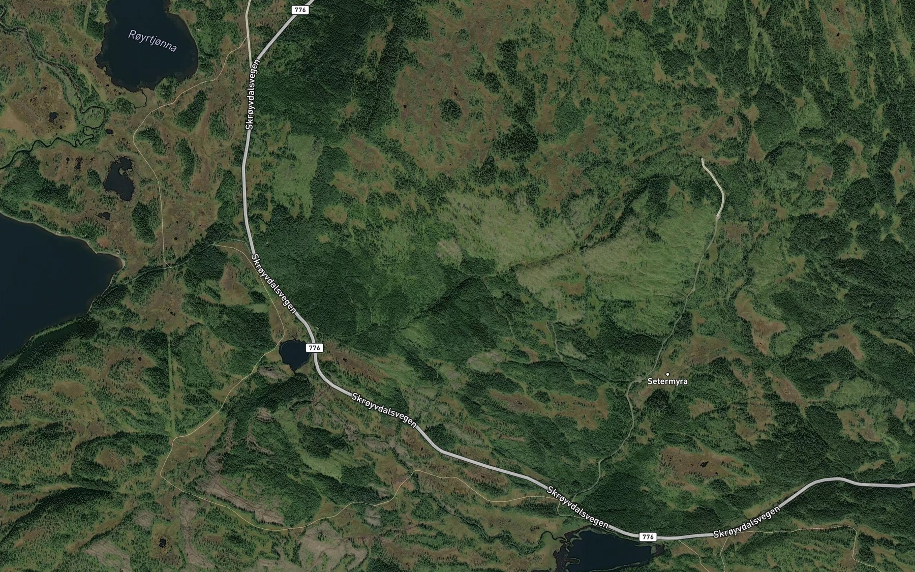 Satellite map of the Stordalbekken