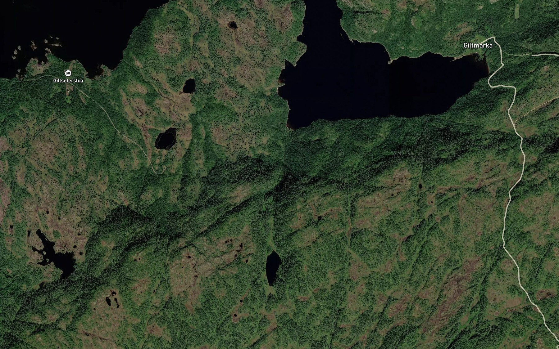 Satellite map of the Rordalsbekken