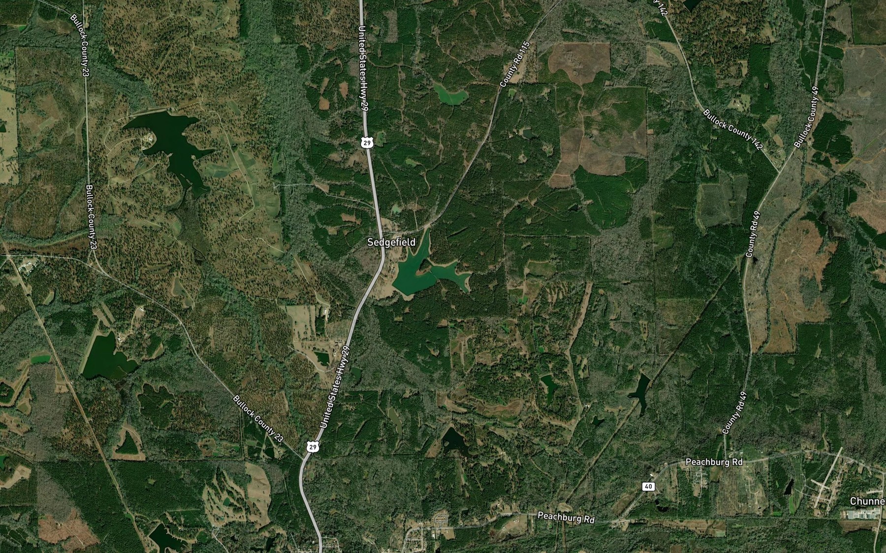 Satellite map of the Maytag Lake Number 1