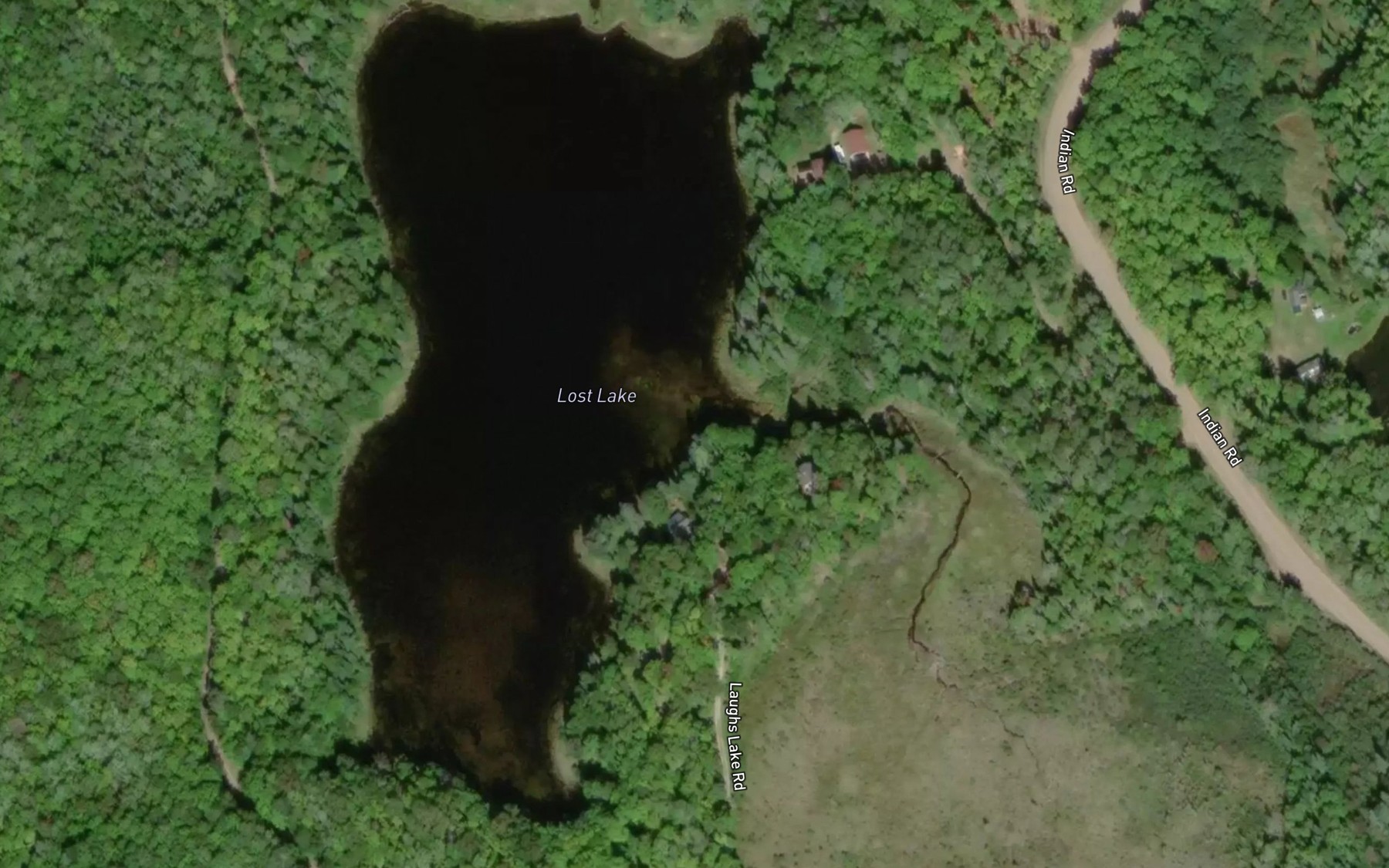 Satellite map of the Lost Lake