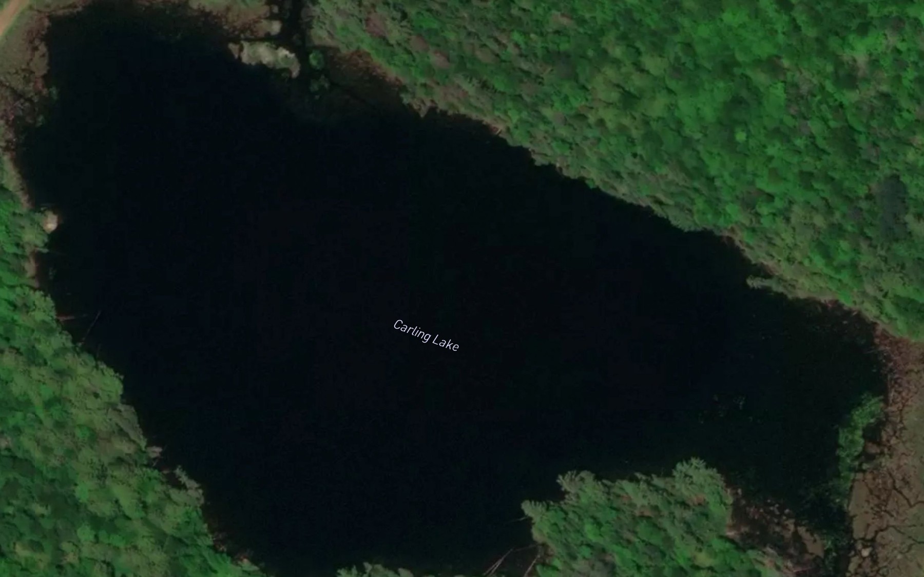 Satellite map of the Lac Carling