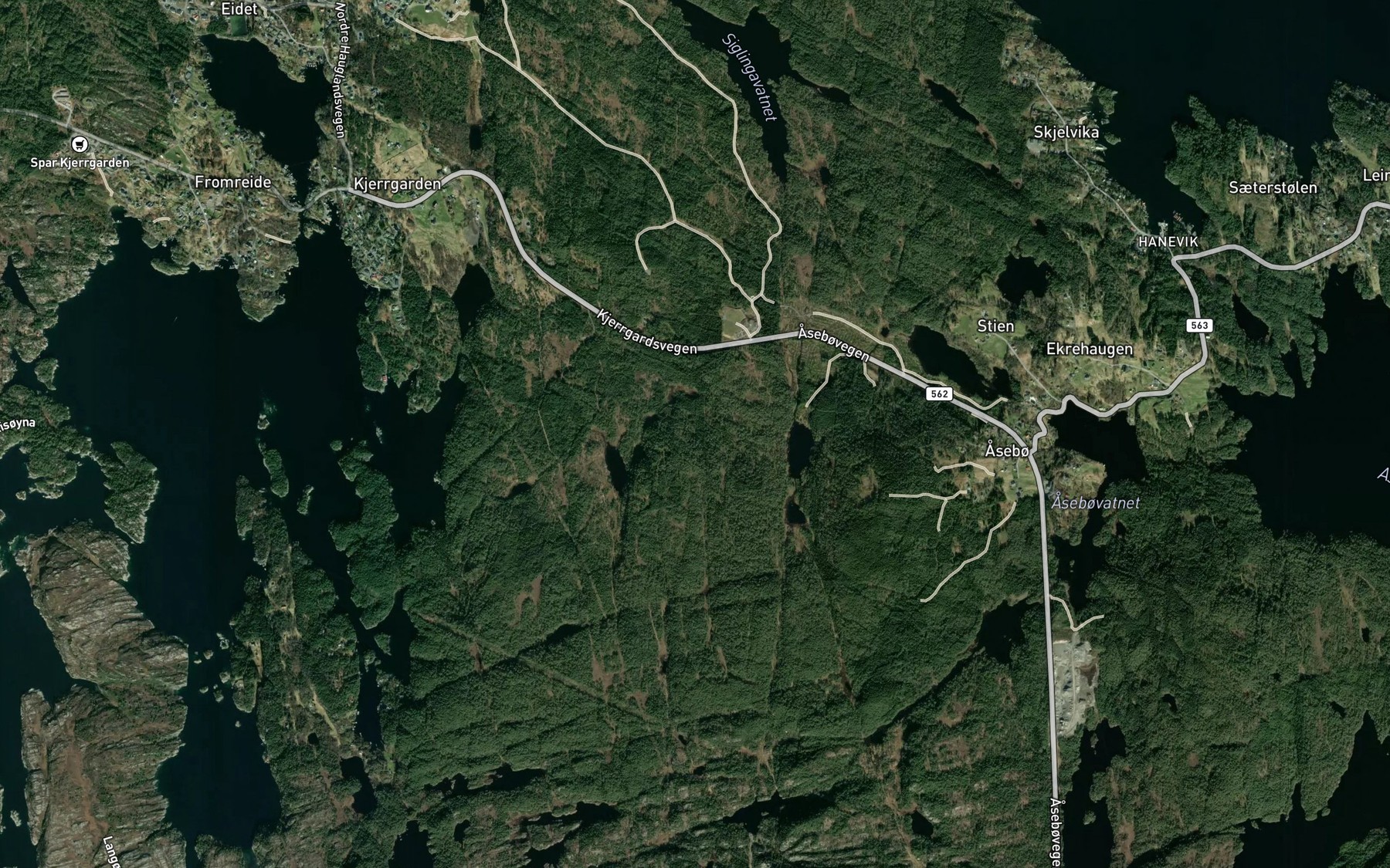 Satellite map of the Lonalen