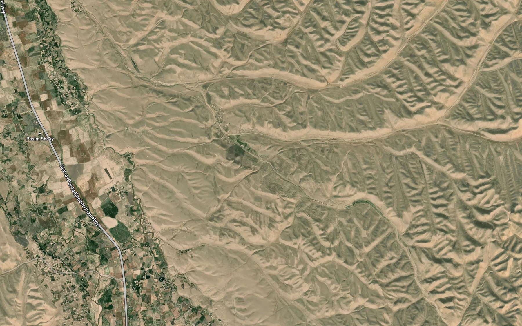 Satellite map of the Chashmah-ye Shirin Tagab