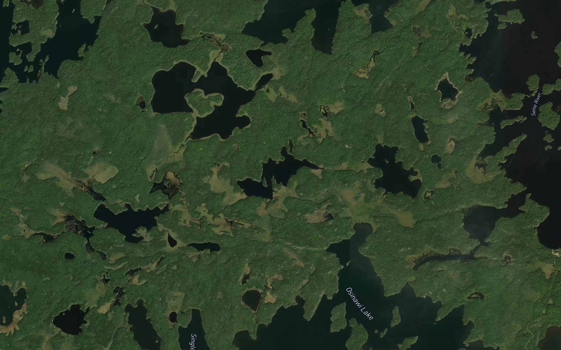 Satellite map of the Moses Lake