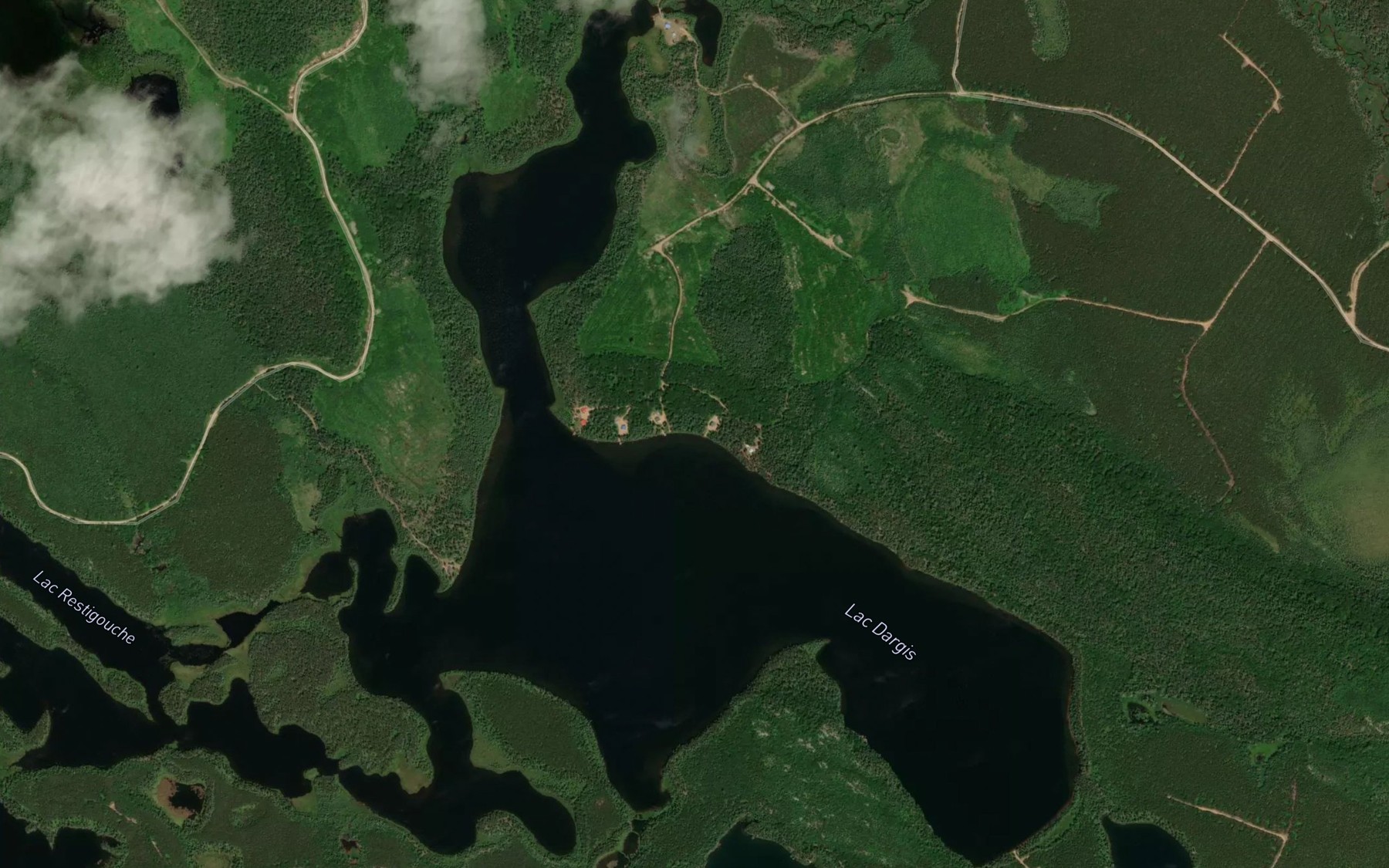 Satellite map of the Lac Dargis