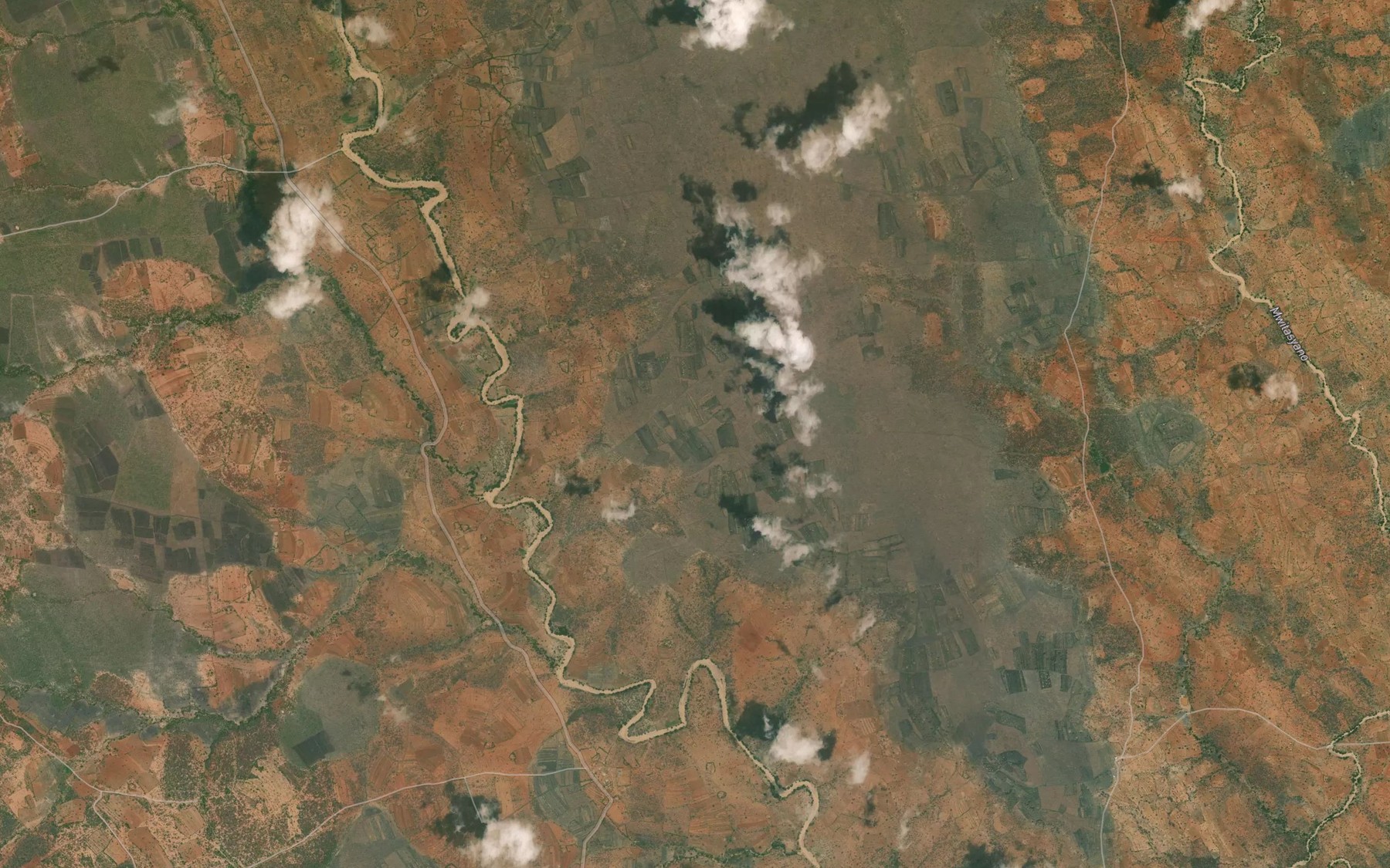 Satellite map of the Nzue