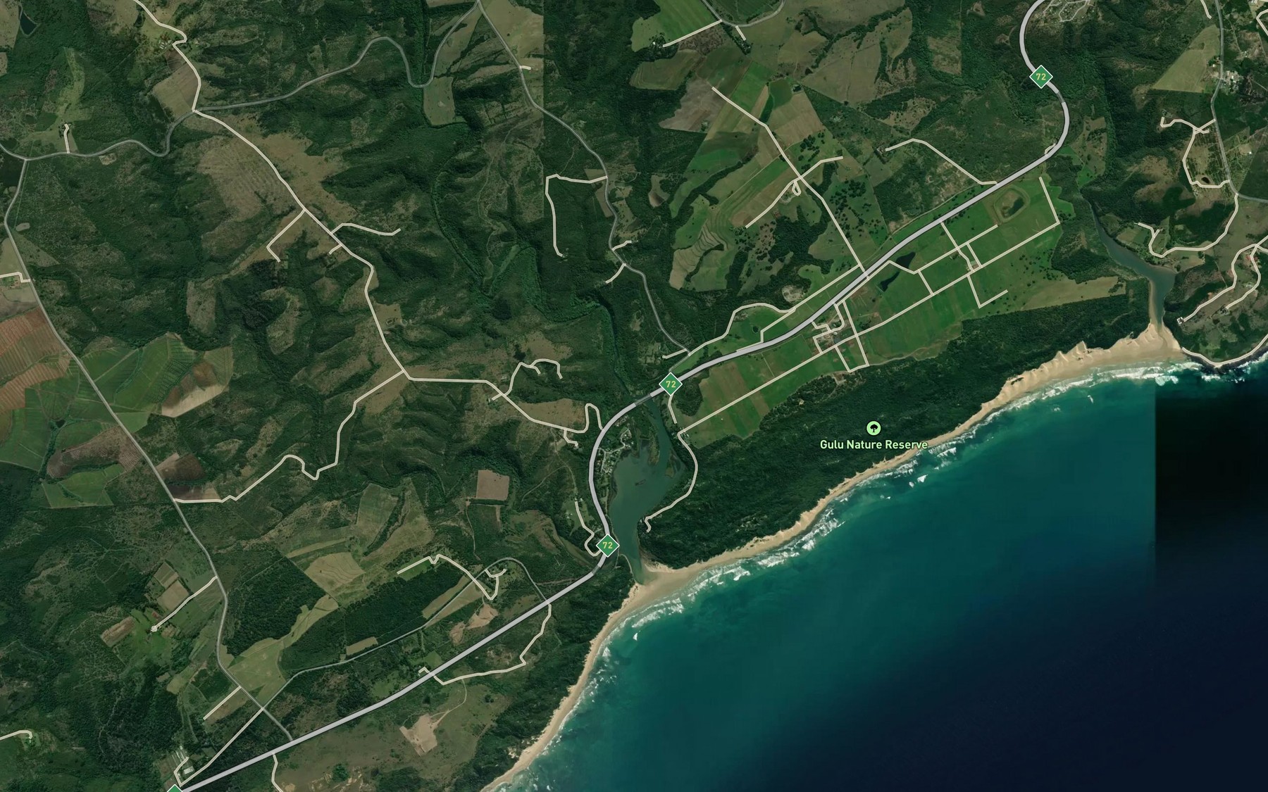 Satellite map of the Gxulu