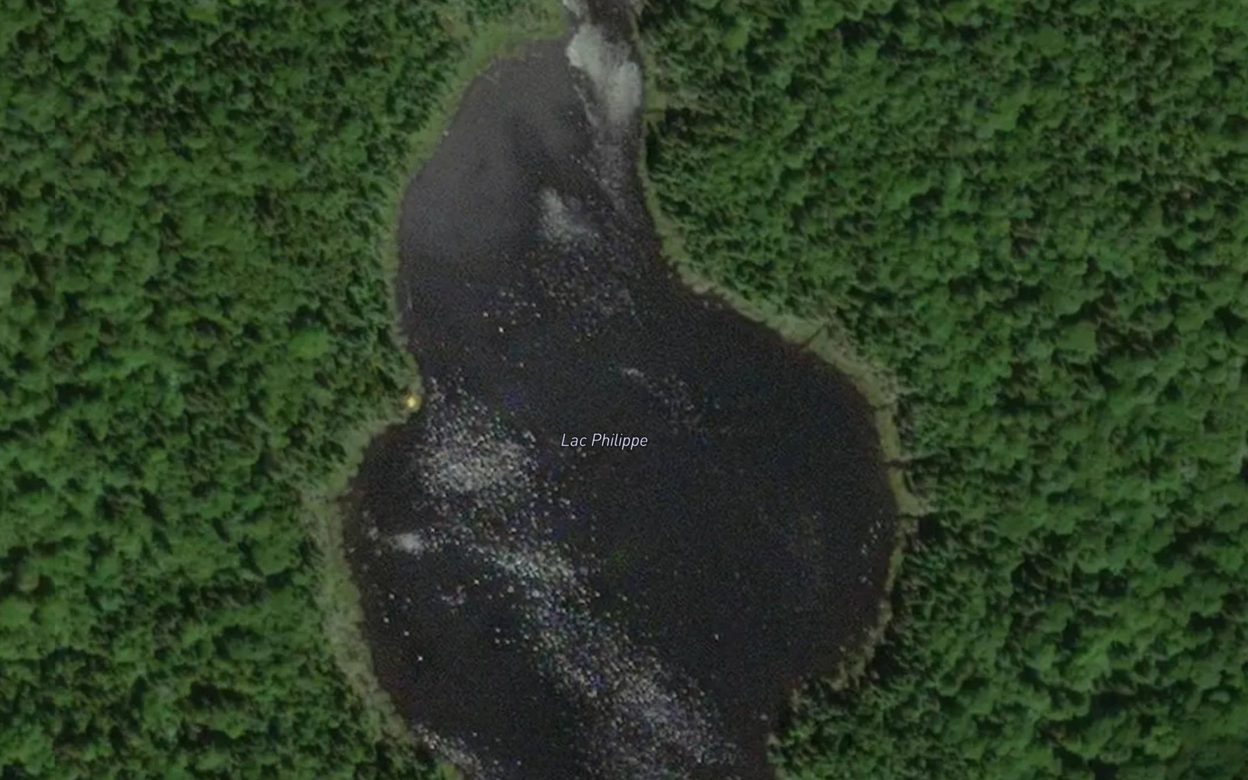 Satellite map of the Lac Philippe