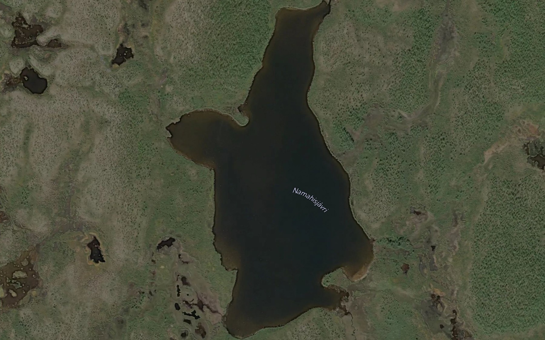 Satellite map of the Namahisjavri