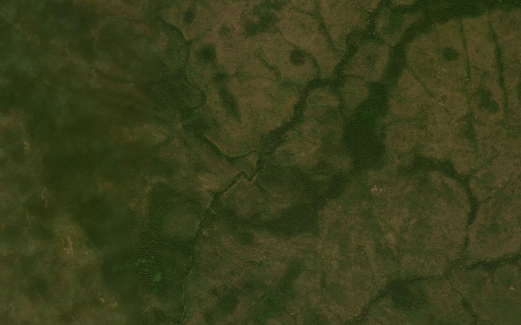 Satellite map of the River Wawa