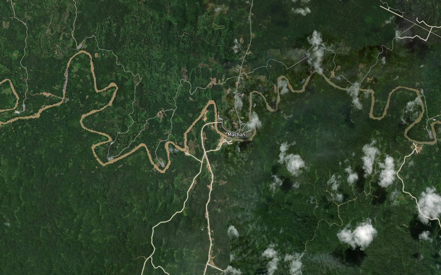 Satellite map of the Sungai Sangkulat