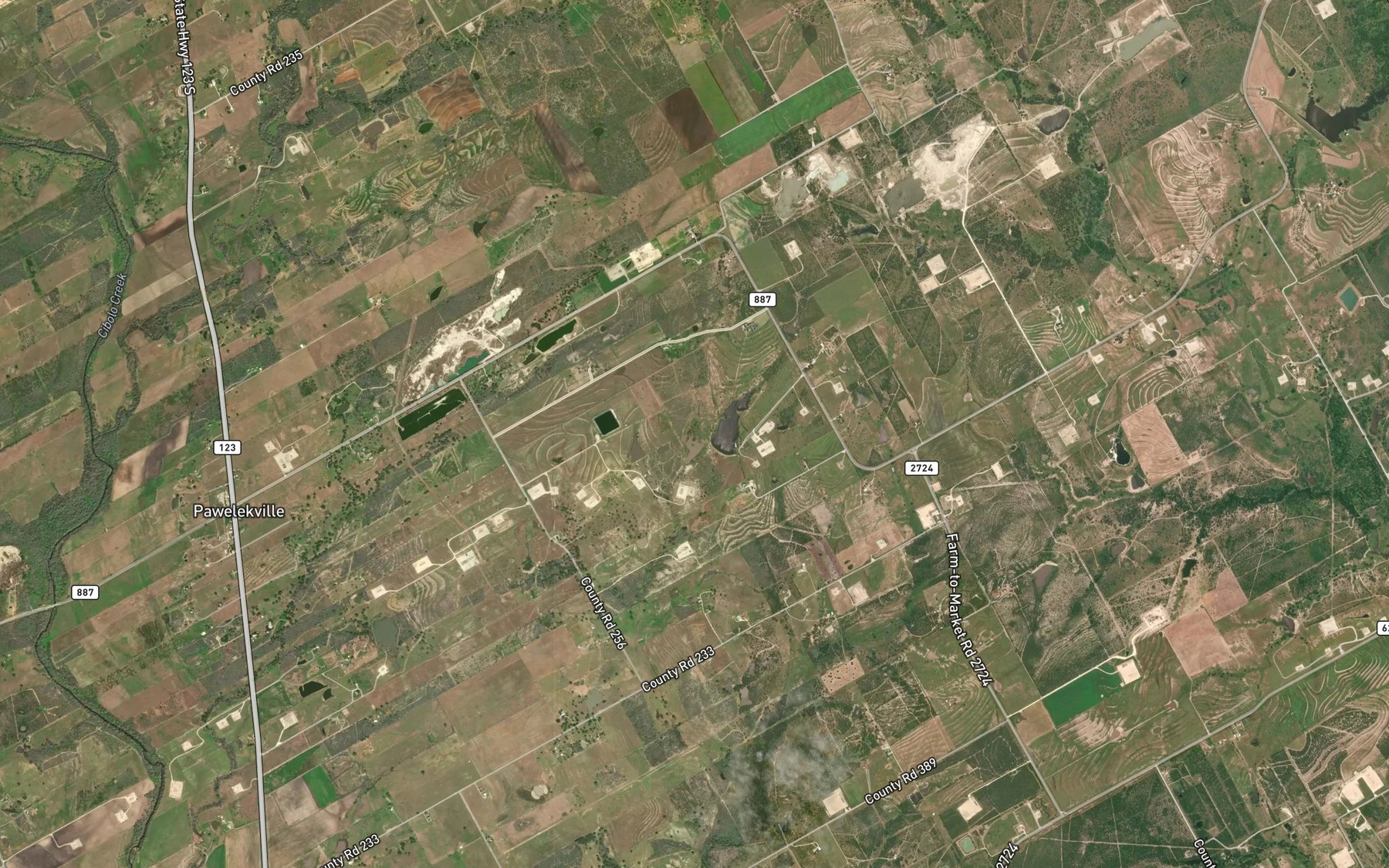 Satellite map of the Pawelek Lake Number 1