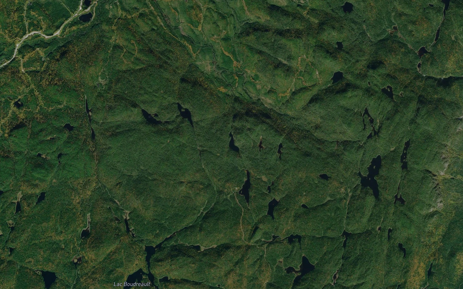 Satellite map of the Lac Bleu
