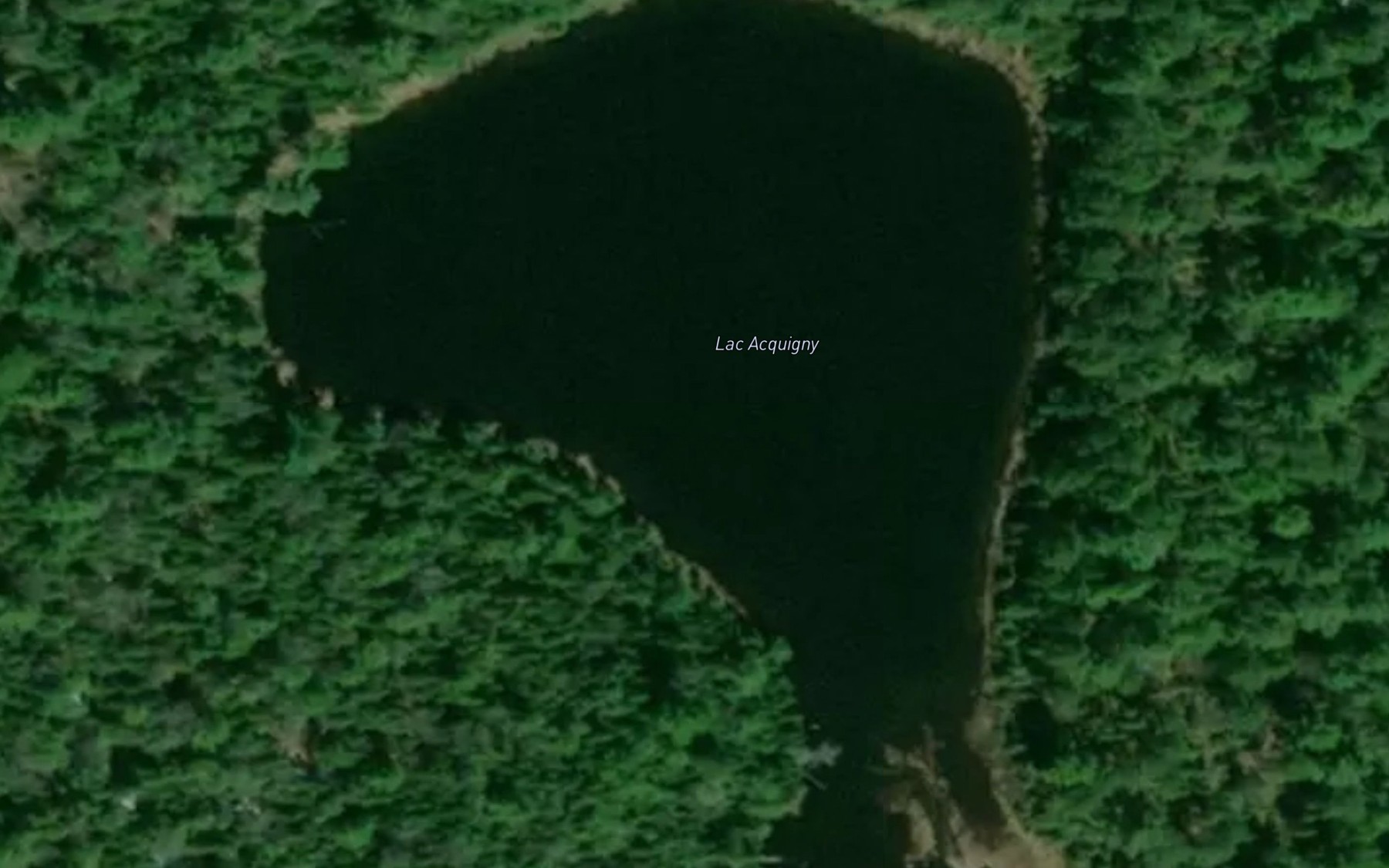Satellite map of the Lac Acquigny