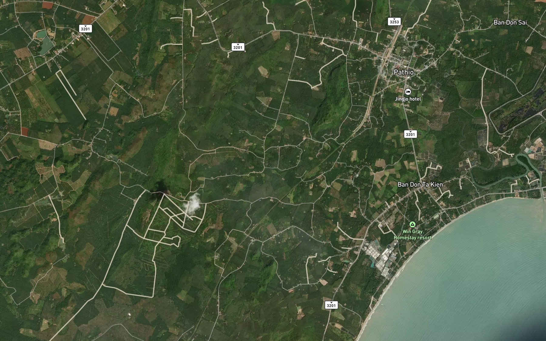 Satellite map of the Khlong Sathan