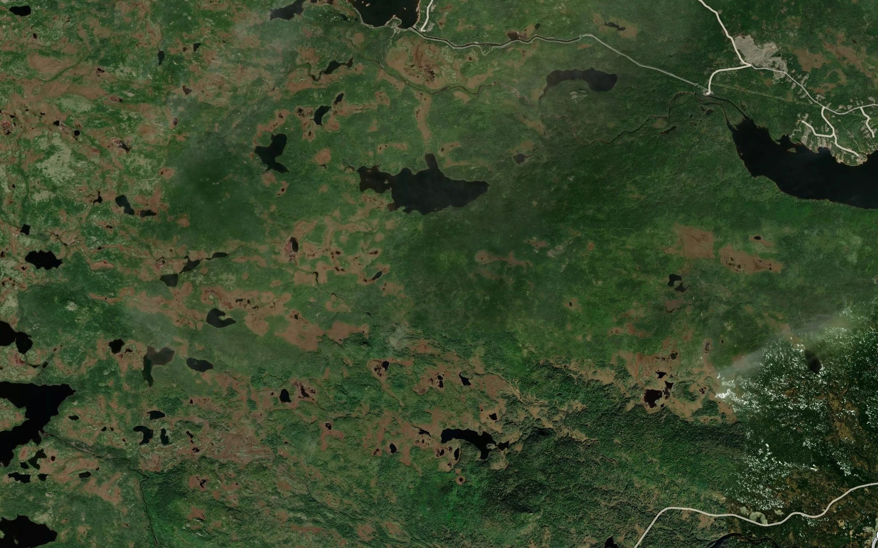 Satellite map of the Kennedys Pond
