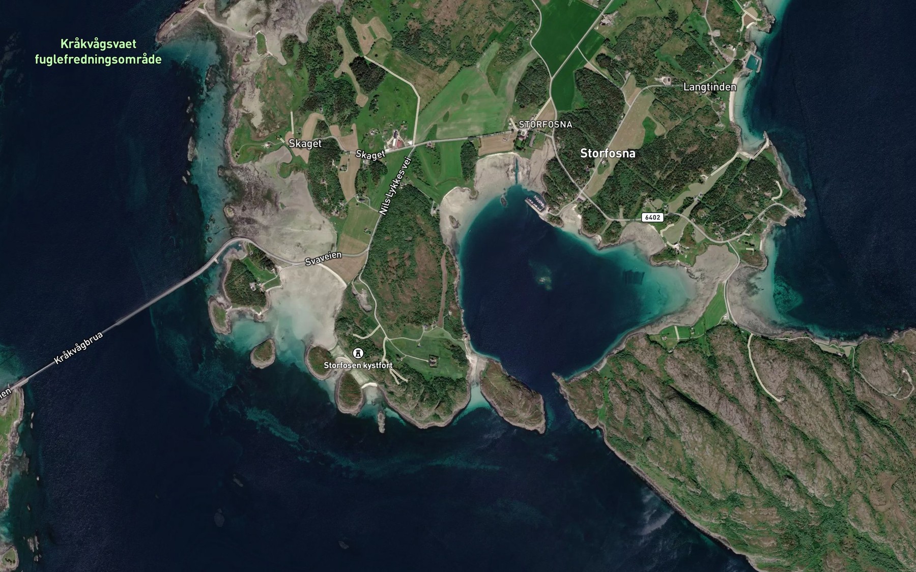 Satellite map of the Vika