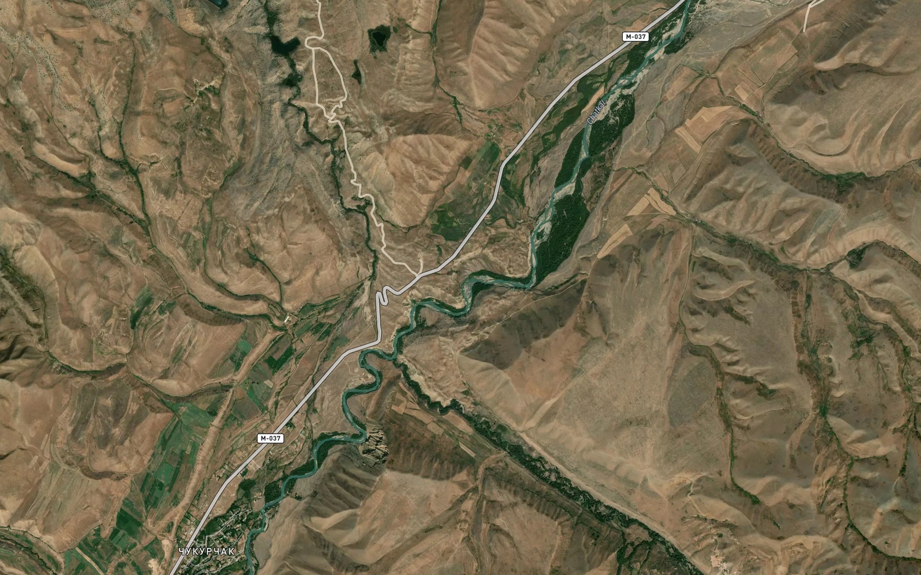 Satellite map of the Chukur-Chak-Say